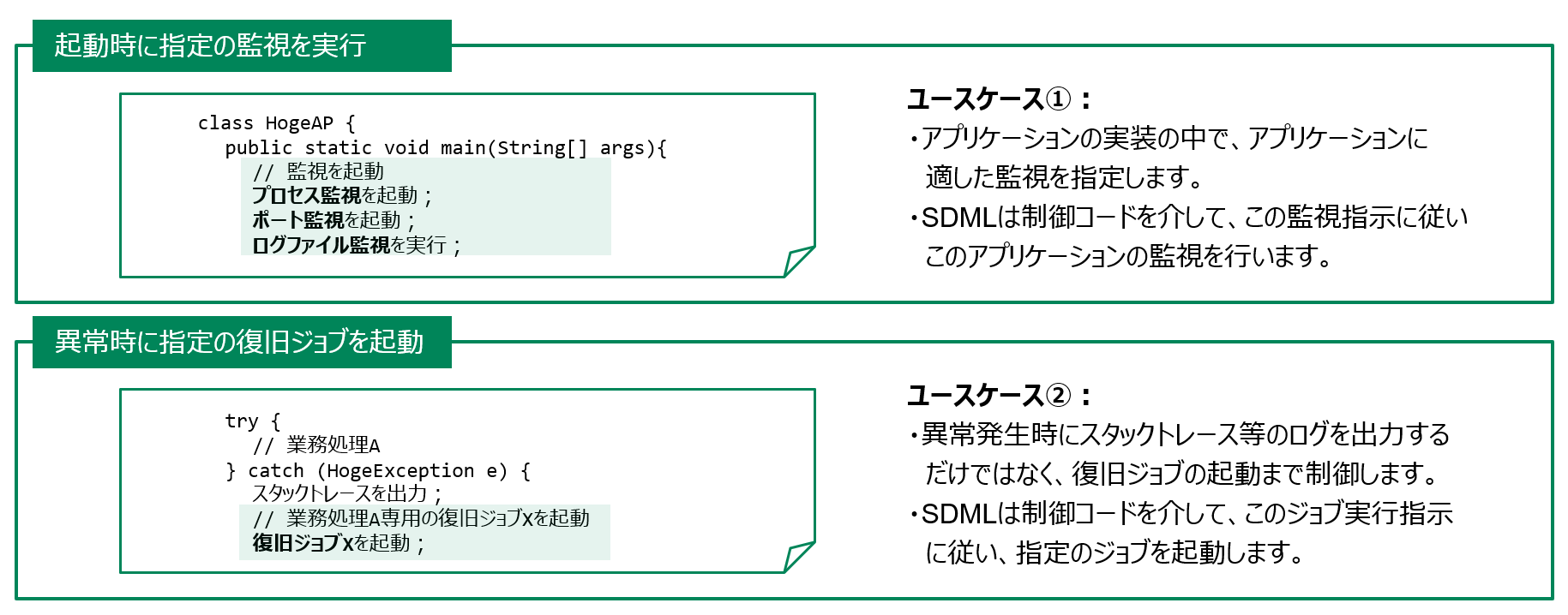 ユーザ制御監視について