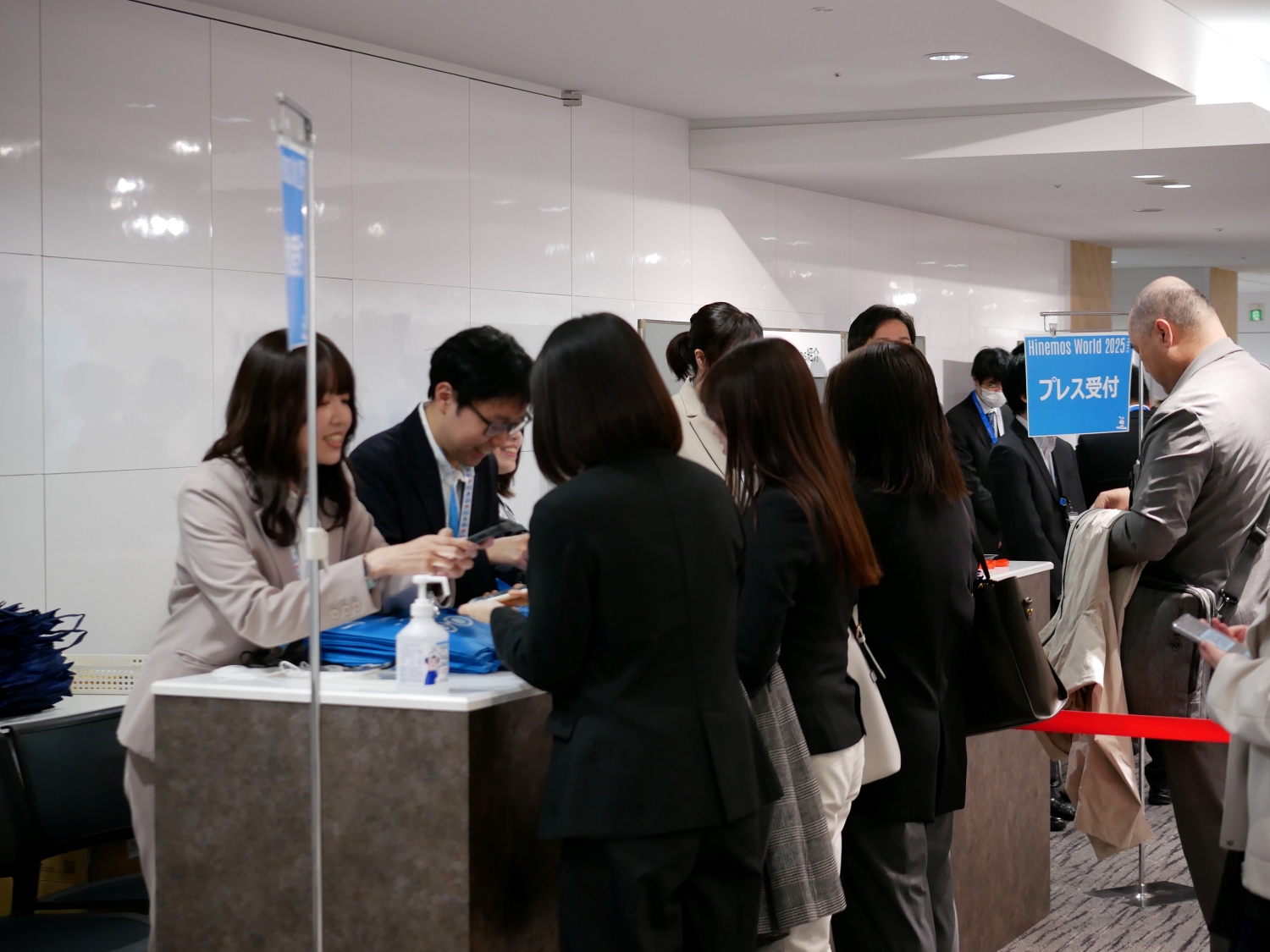 HW2025 受付の様子