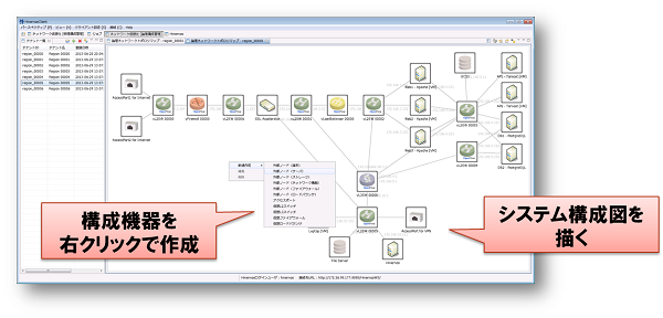 システム構築画面